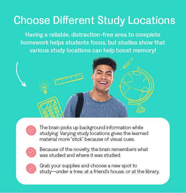 Choose Different Study Locations